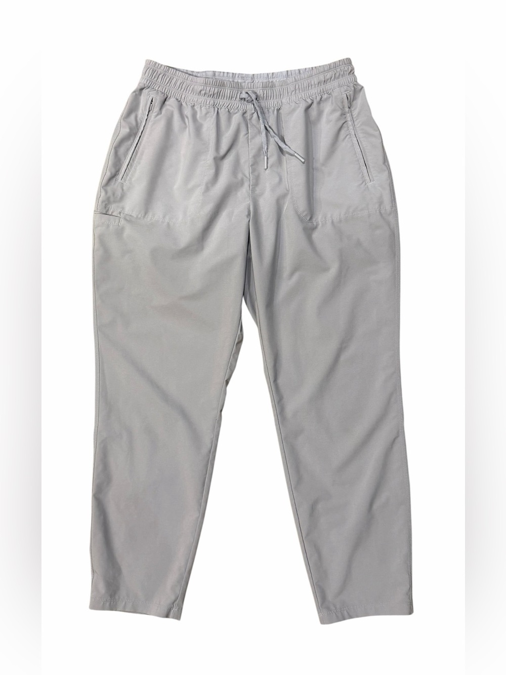 The North Face Women's L Regular Light Gray Athletic Pants - Zipper Pockets